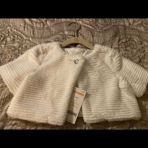 Faux Fur shrug. Little girls size 4.